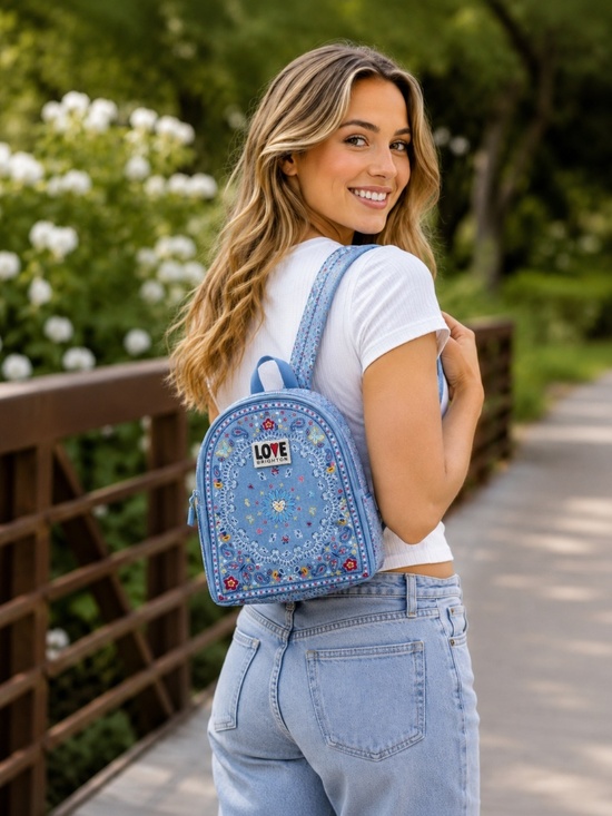 Cute New Brighton Blue Bandana Backpack